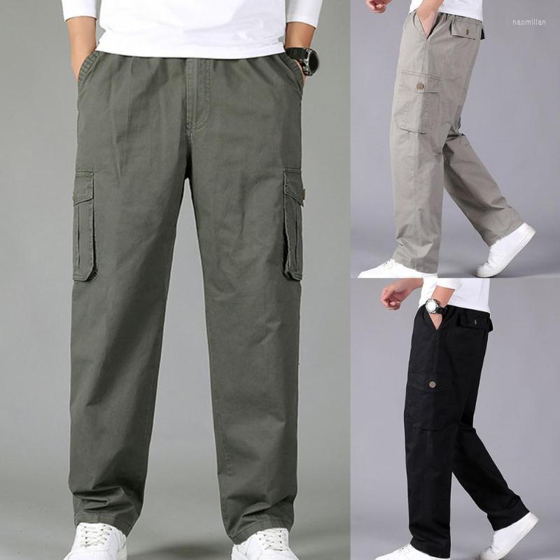 

Men's Pants Men Men's Sports Cargo Jogging Gym Trousers Oversized Casual Straight Elastic Waist SweatpantsMen's Naom22, Army green