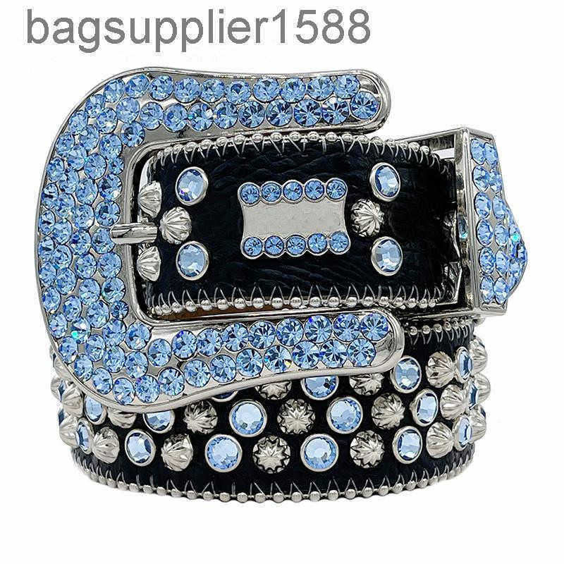 

2022 Fashion Designer Belt Bb Simon Men's Belt Ladies Sparkling Diamond Belt Black Base Black Blue White Multicolor, Yellow