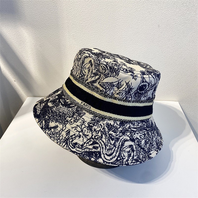 

Casual Fashion Fisherman's hat for Men luxury Design Woman Baseball Caps buckets hats patchwork High Quality summer Sun Visor, Black