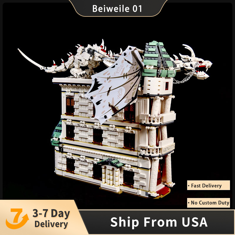 

Mork 032101 Creator Expert Block Gringotts Bank Building Blocks 3924pcs Bricks Toys MOC-53748