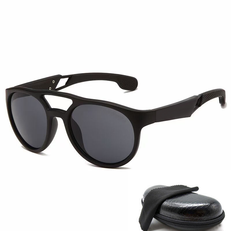 

High quality Sunglasses Men Women Pilot Sun Glasses Black Frame Driving glasses 62mm UV400 protection With Leather box Case