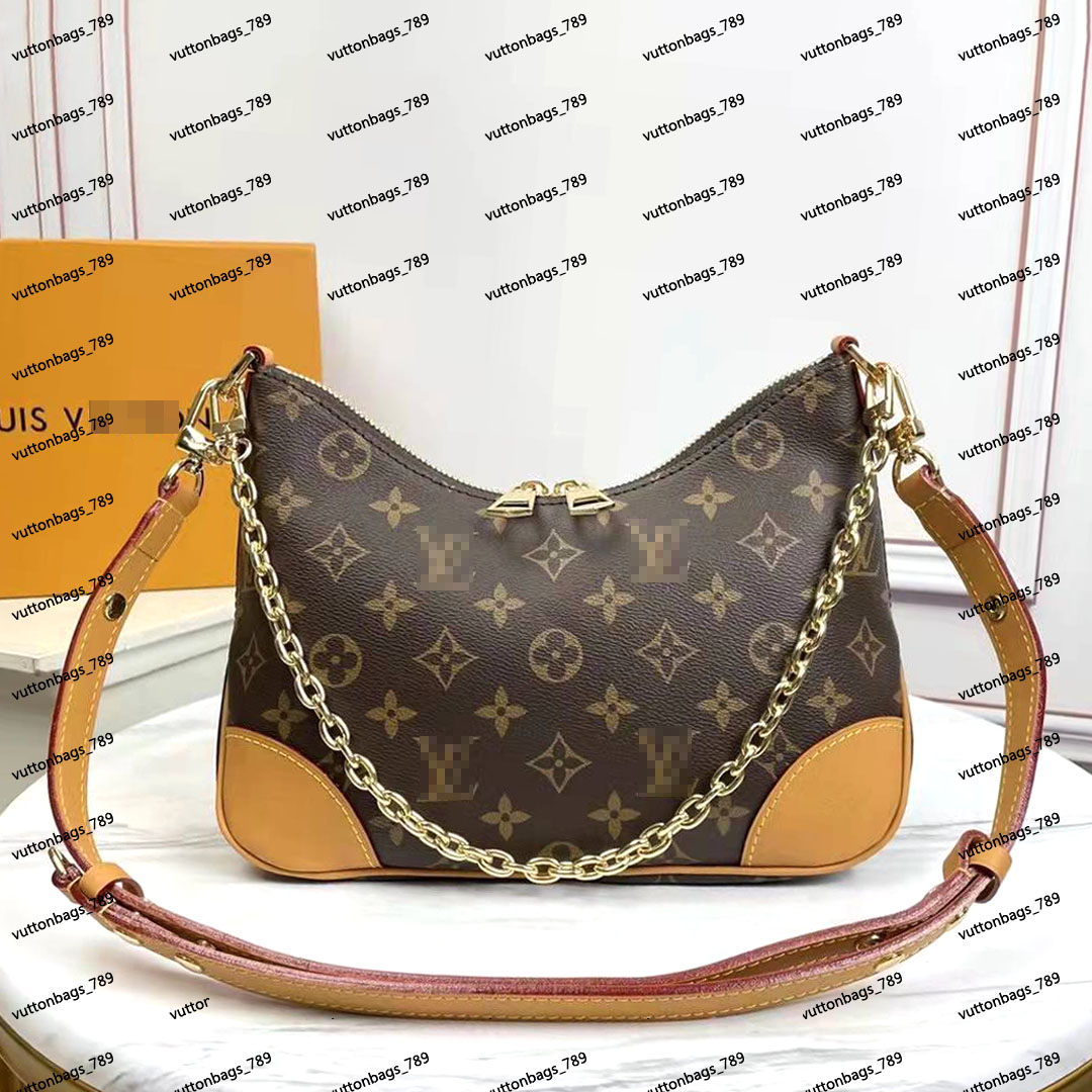 

Designer boulogne croissant chain crossbody bag Classic leather woman tramp tote shoulder bags elegant handbag purse GGs LVs YSLs louiseity viutonity VUTTONS, Free shipping