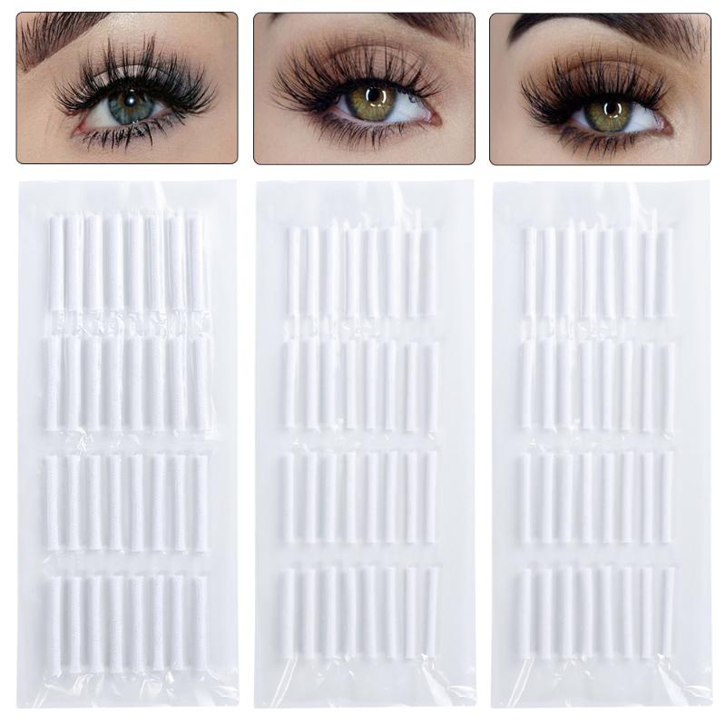 

False Eyelashes 32pcs/pack Eyelash Perming Cotton Swab Shields Pads Perm Rods Lash Lifting Curlers Assist ToolFalse