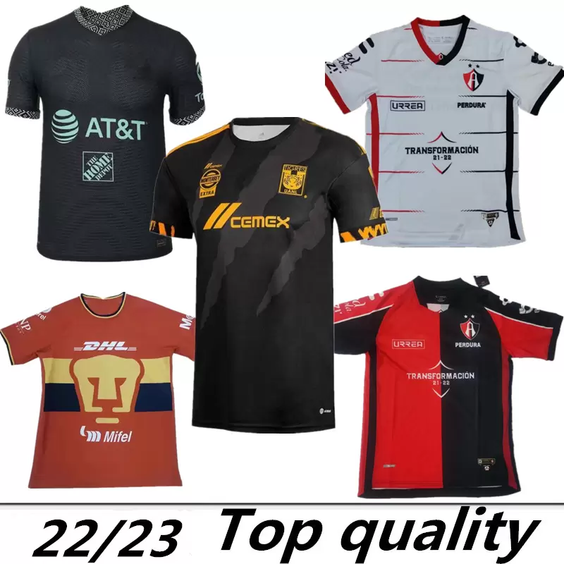 

22/23 Atlas LIGA MX Soccer Jerseys UNAM Mexico G.GONZALEZ MALCORRA MORA Chivas 115th anniversary Tijuana men kit Football Shirts 2022 home away pre-match shirt, Picture