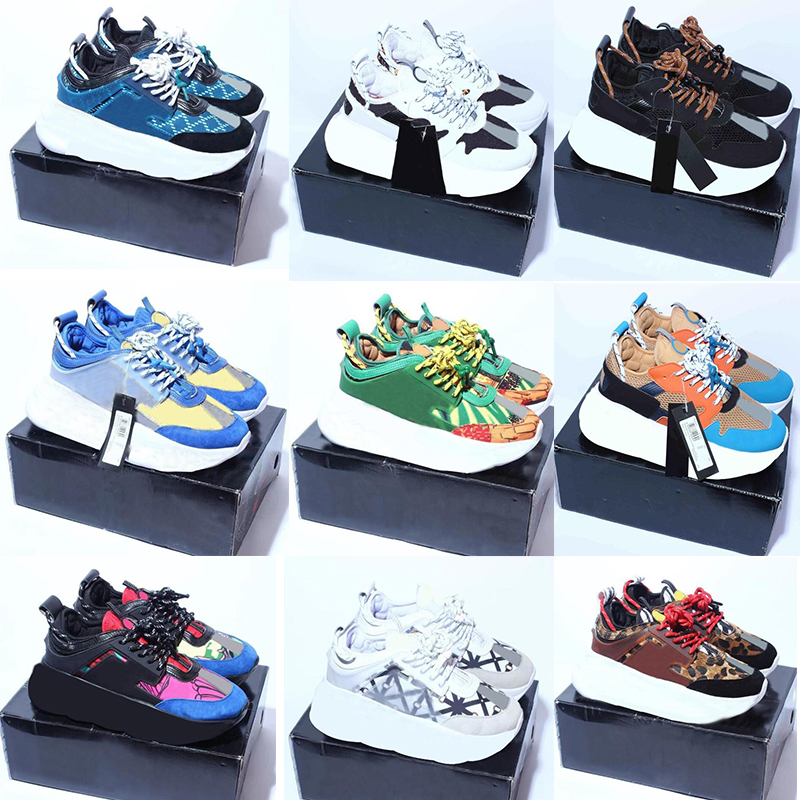

Top quality designer casual shoes comfortable three-layer black and white suede red blue yellow fluorine brown Italian reflective walking shoes for men and women, Style4