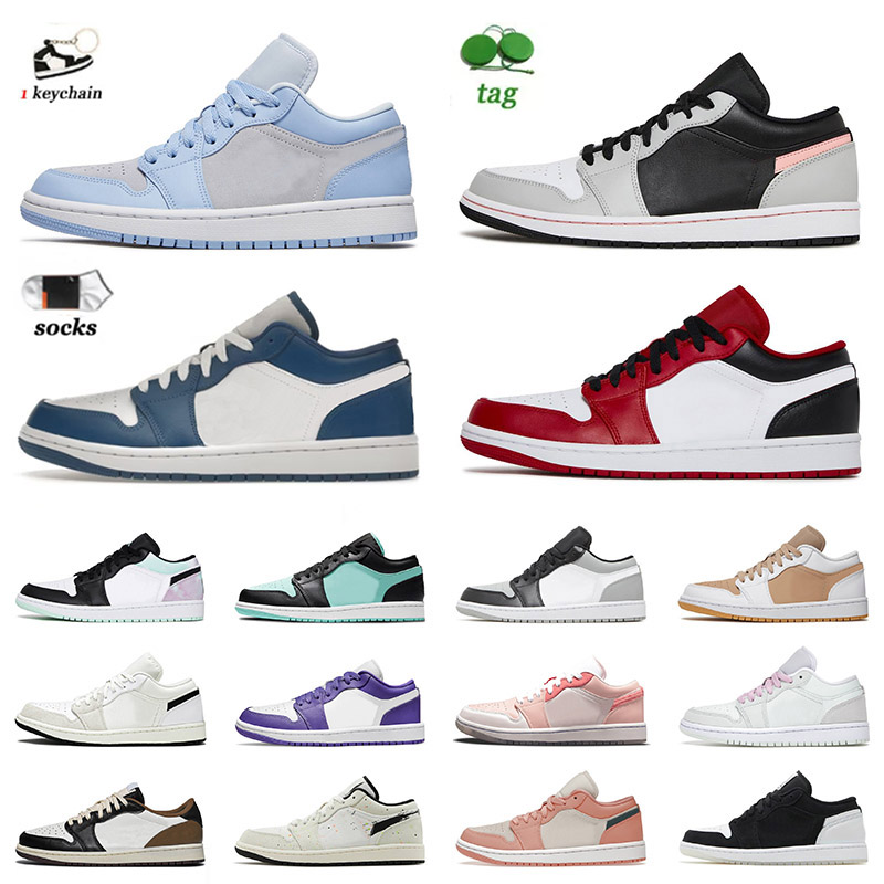 

Newest Jumpman 1 Mens Womens 1s Low OG Basketball Shoes Big Size 12 Aluminum Cactus Jack UNC Marina Blue Dark Mocha Diamond Beaded Tie Dye J1s Lows Sneakers, B39 low se arctic punch 36-40