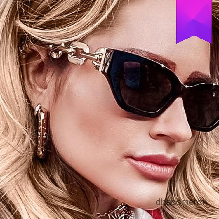 

Womens Designer Sunglasses Cat's Eye Chain Foot Y F Sun glasses 2022 New Personalized Hip-hop Sunglass Show Anti Ultraviolet glass