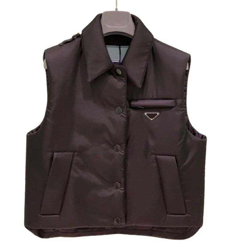 22FW designer cotton coat vest autumn winter thin shirt jacket women mens jacket fashion matching nylon inverted triangle classic parkas