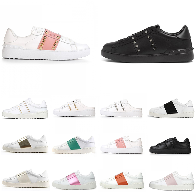 

2022 Running shoes with rivert white black red fashion men women luxury leather designer shoes low sports sneakers outdoor shoe eur 35-46, Item#23