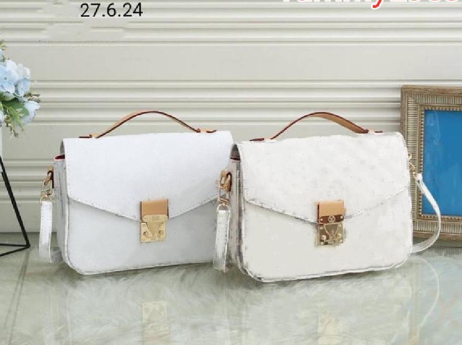 

Crossbody Purse Lady Bags Messenger Handbag Women Paris Quality Top Fashion White Shoulder Printing Classic Flower Totes Seven Colors Fjjof, White flower