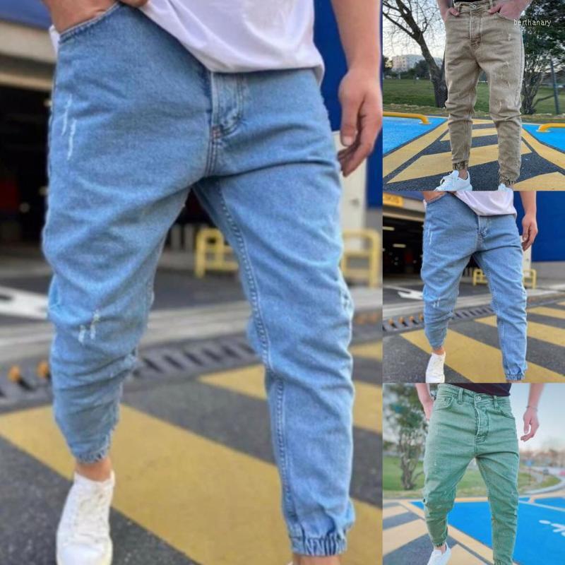 

Men's Jeans Men Solid Color Ripped Zipper Slim Fit Pants For SummerMen's Men'sMen's Bert22, Coffee