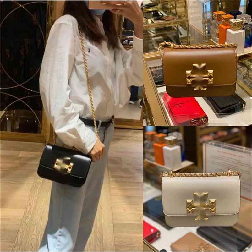 

American Burchs s Handbags Torys in color women' bag Lingge walk how ingle houlder diagonal pan chain, Chain brown small