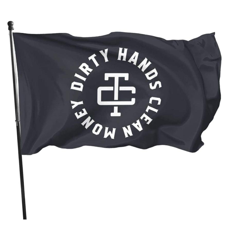 

Dirty Hands Clean Money Outdoor Flags 3X5FT 100D Polyester Fast Vivid Color With Two Brass Grommets208J