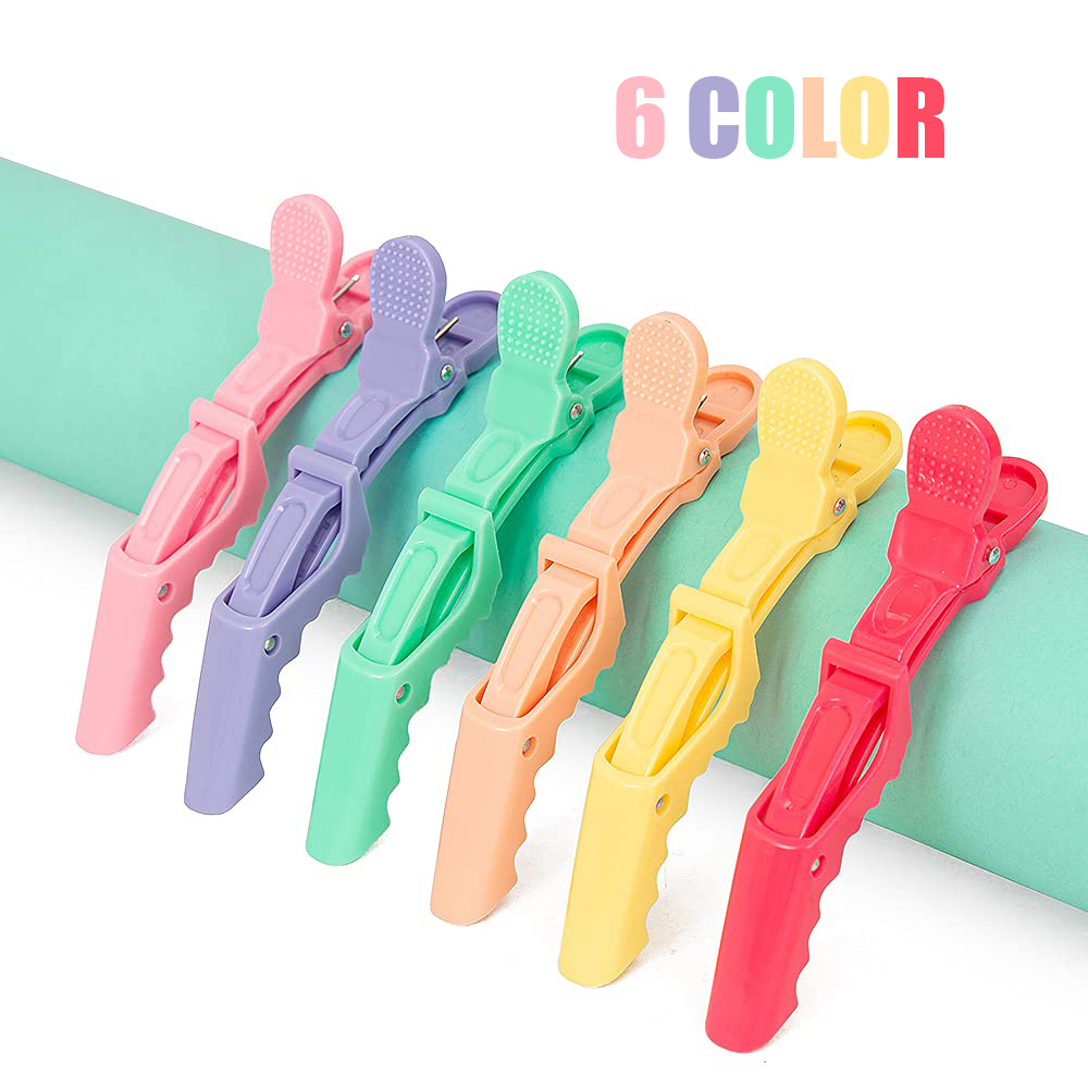 Accessories 6Pcs Pro Hairdressing Salon Hairpins Plastic Hair Clips For Styling Sectioning Alligator Hair Clip Hair Care Styling Tools Set C-image-762269033