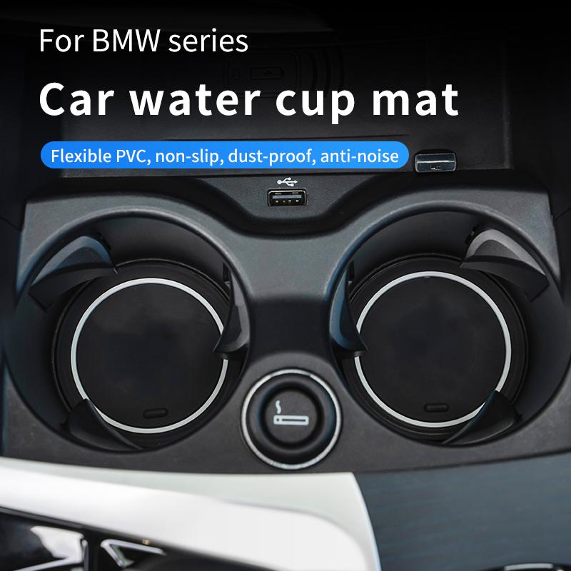 

Car Organizer Water Cup Mat For Series F10 F11 G30 G31 G20 F30 F31 F34 X1 X3 X4 X5 X6 E60 E90 E91 92 E93 Z4 Non-slip