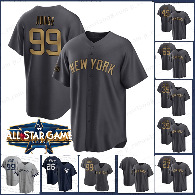 

2022 All-Star 99 Aaron Judge Yankees Jersey Joey Gallo Anthony Rizzo Derek Jeter Gerrit Cole Gleyber Torres LeMahieu Mattingly Sanchez Mariano Rivera Corey Kluber, Youth coolbase