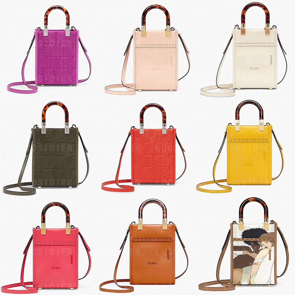 

Mini Sunshine fendi Bags Fashion Shopper Leather Roma Totes Crossbody Handbag ff Shoulder Small Tote Bag Luxurys Designer fendis women Bag Purse Wallet Phone Hold