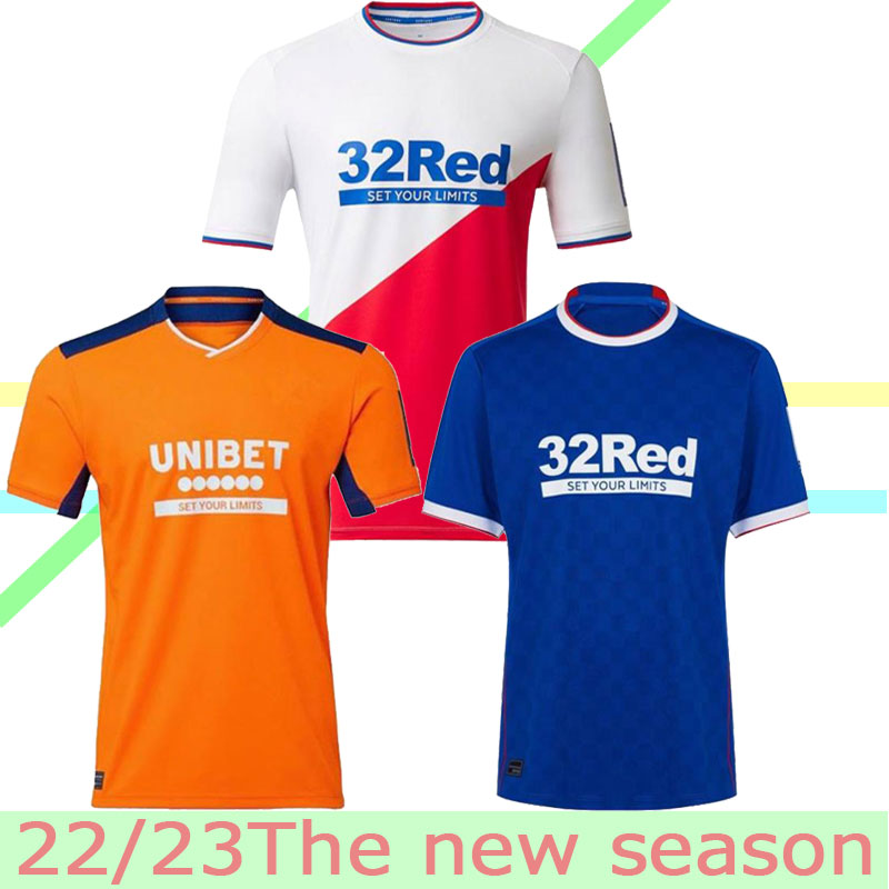 

22/23 Rangers Soccer Jerseys Glasgow 2022 2023 DEFOE HAGI BARKER MORELOS TAVERNIER 150th Anniversary CHAMPIONS 55 SPECIAL Football Shirt men women kids kit jersey, Adult shirt