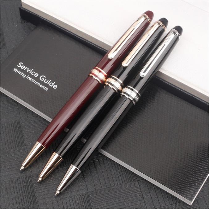 

Monte Ballpoint Pen Black Resin RollerBall Pen Blance Luxury 163 Promotion Fountain Pens No Gift Box282t