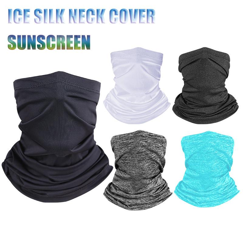 

Bandanas Summer Outdoor Neck Gaiter Cover Breathable Silk Mascarillas Buffs Balaclava Dust Bandana Cycling Bike Ski Sports Scarf