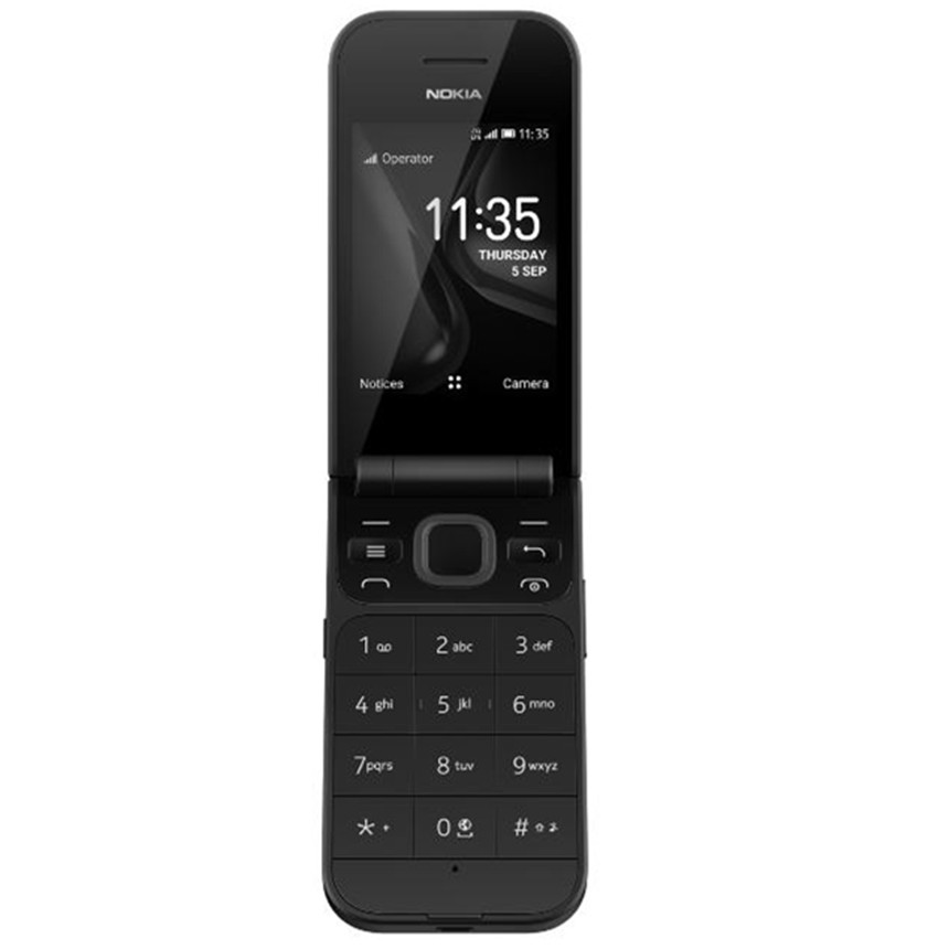 

Original Refurbished Cell Phones Nokia 2720 Flip Phone Dual Screen Camera Dual Card For Old Man Unlocked Phone Nostalgia, Black