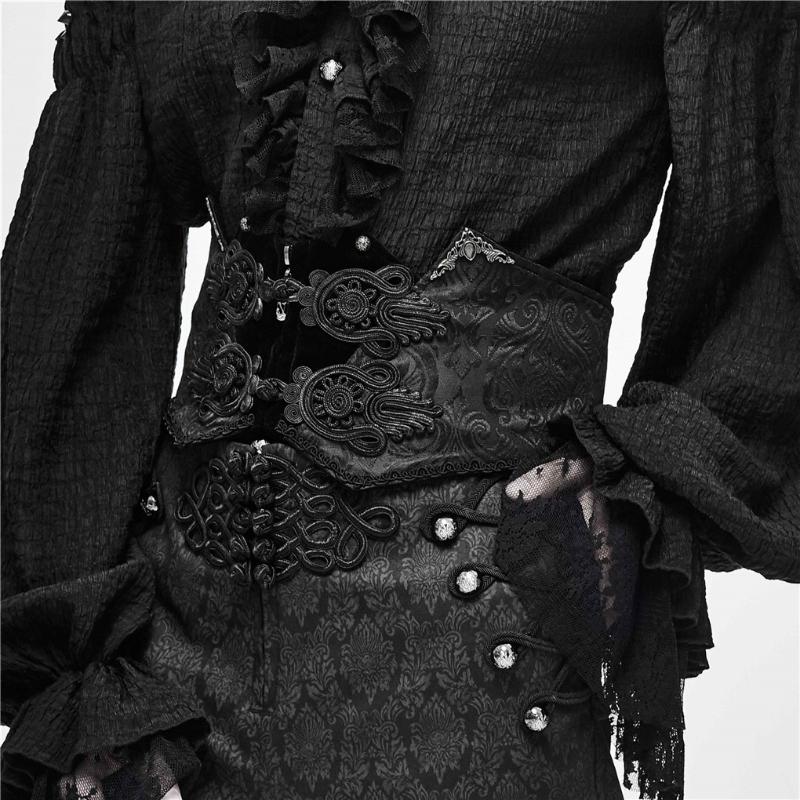 

Belts Mens Vintage Gothic Belt Black Strap Girdle Male Waistband For Men Top Quality Party AccessoryBelts, Gray