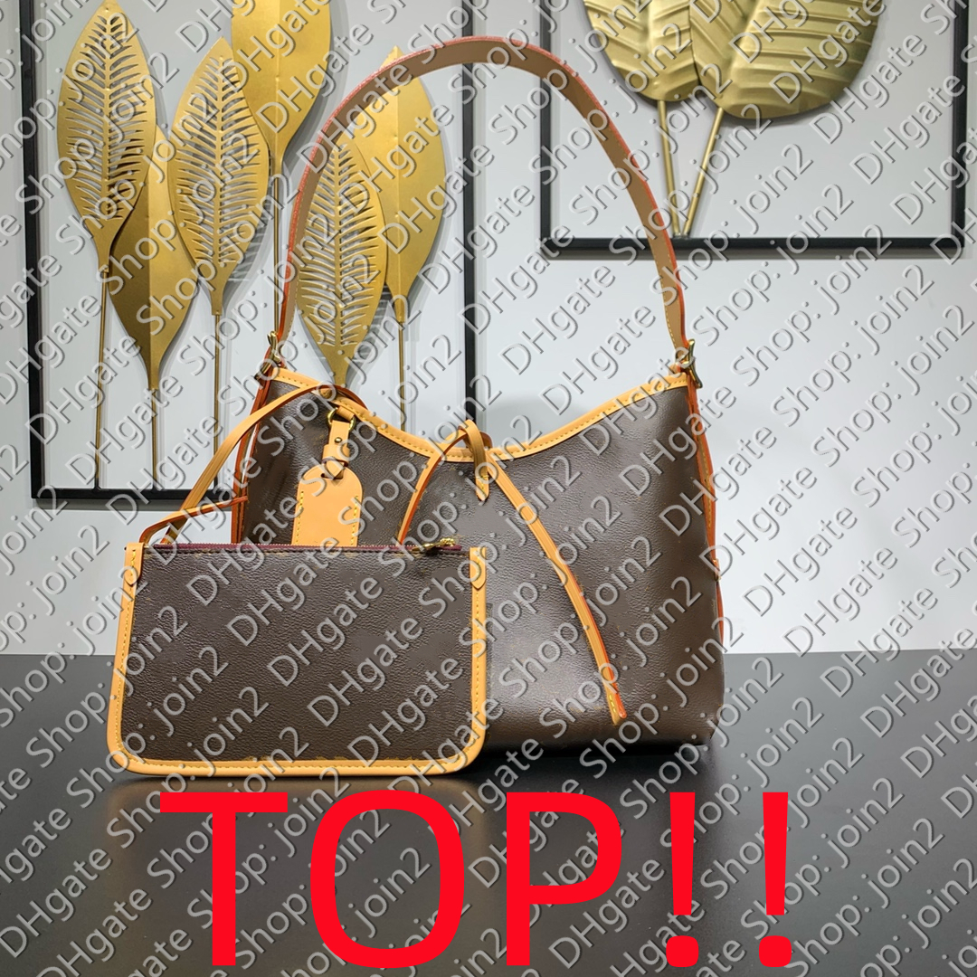 

TOP. M46197 CARRYALL MM PM Shoulder Tote Bag Womens M46203, Brown with flowers