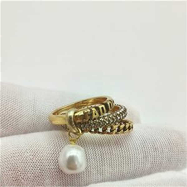 

Dijia fashion ring female fashion D home network red temperament high version minority index finger 6.7.8 with diamond Band Rings