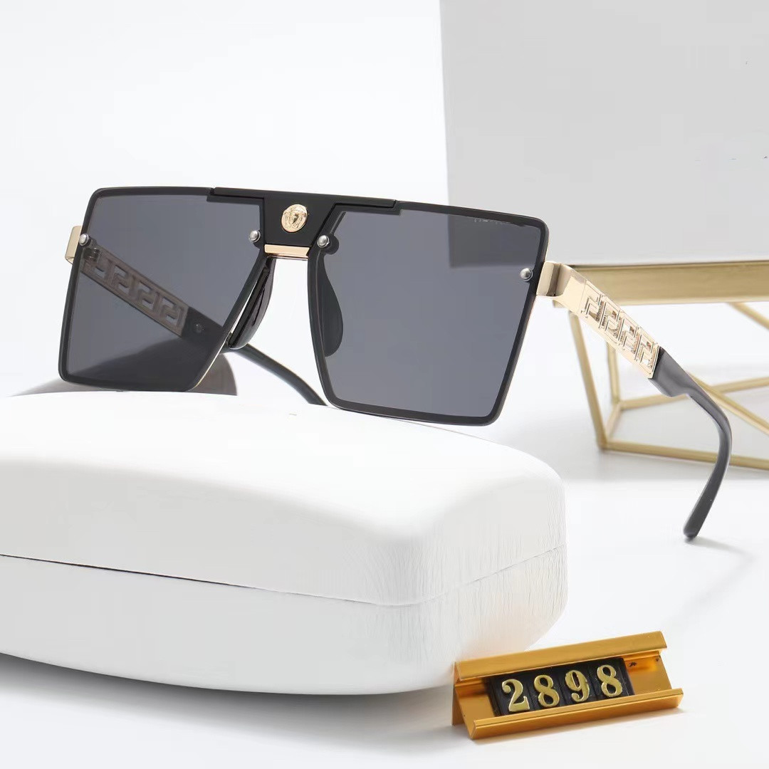 

Luxury Rectangle Women Sunglasses Fashion Womens Brand Deisnger Full Frame UV400 Lens Summer Style Big Square Top Quality Come With Case 2898