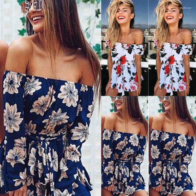 

Women' Jumpsuits & Rompers Holiday Mini Playsuit Clubwear Ladies Jumpsuit Romper Summer Beach, White