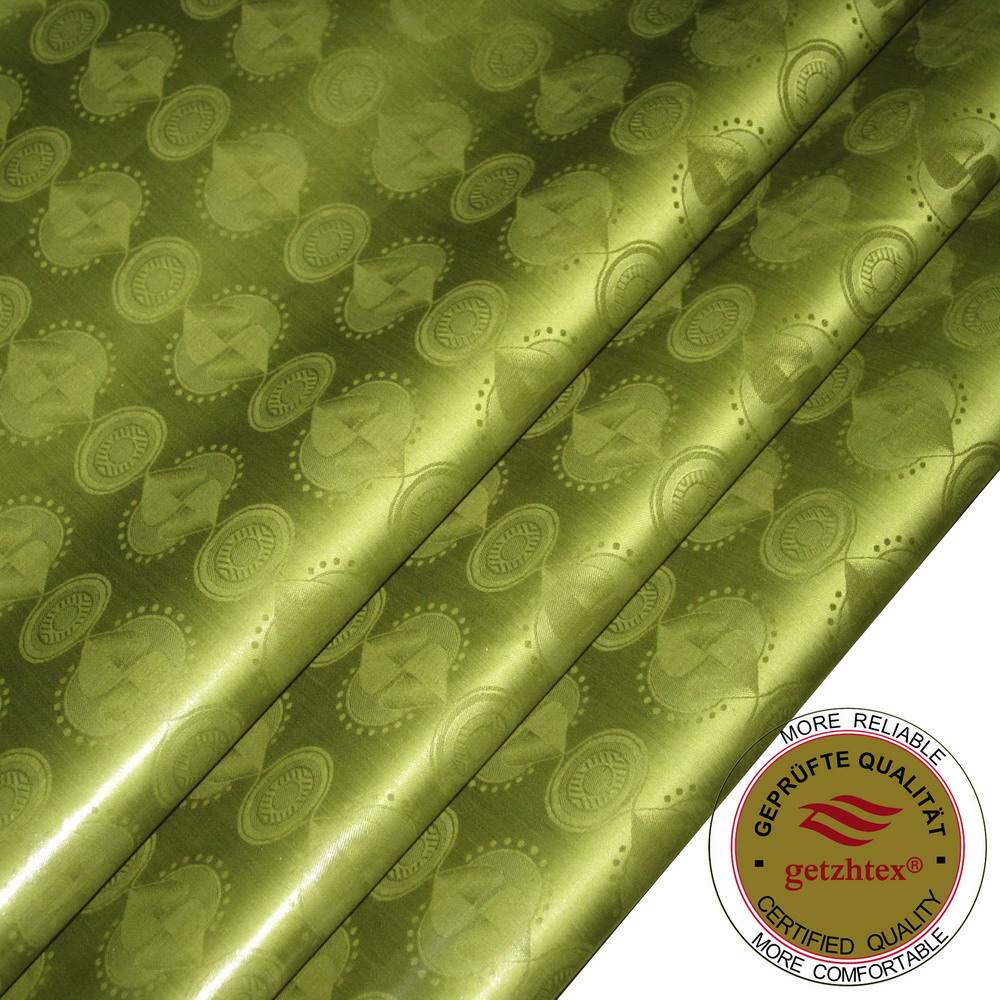 

GetzhTex High Quality Bazin Riche Fabric Army Green Damask Shadda Guinea Brocade Soft 100% Cotton 10yards with Perfume Similar to Getzner