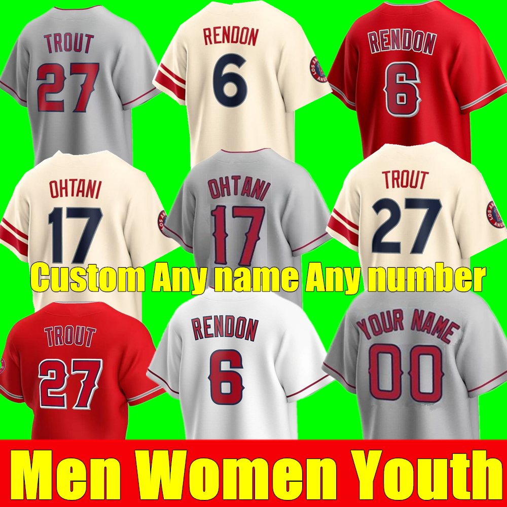 

2022 New Los Men Women Youth Mike Trout Shohei Ohtani Jersey Angeles Anthony Rendon Baseball Jo Adell Jared Walsh David Fletcher Angels Jack Mayfield Phil Gosselin