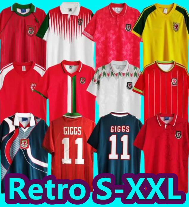 

1974 90 92 93 94 95 96 97 98 99 Wales retro soccer jersey Giggs BALE Hughes Saunders Rush Speed vintage classic football shirt 2014 15 1990 1992 1994 1995 1982 83 2000 01, 22/23