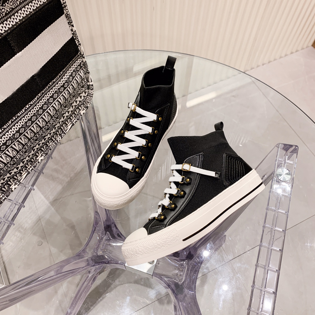 

2022 luxury classic new high-top shoes cotton knitted lace best selling N twill embroidery 35-40, Photo color1