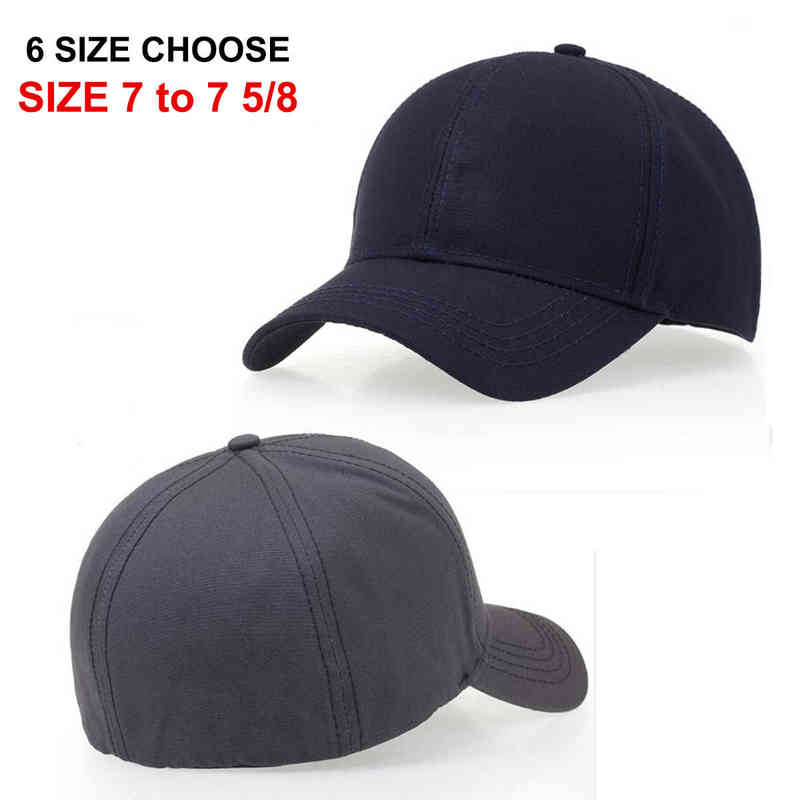 

Fitted Caps Hats New 6 Sizes Sun Trucker York Closed Men Bill Hip Hop Plain Baseball Snapback Blank Solid Curved Visor Brim Era T220726, Black