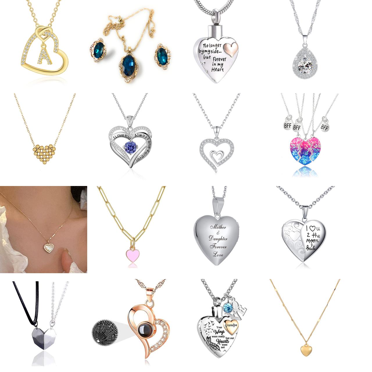 

Pendant Necklaces Locket Necklace That Holds Pictures I Love You To The Moon And Back Po Memory Lockets amawU