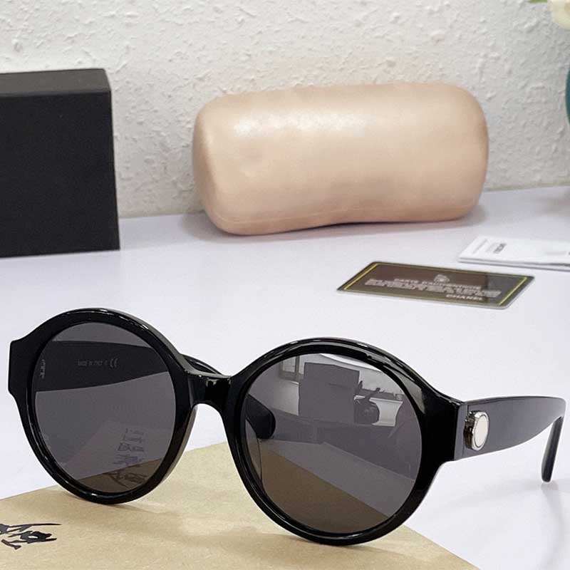 

Luxury Brand Sunglasses Summer Vintage Style Men Women Black Oval Frame Super Quality Des lunettes de soleil UV400 Protective Glasses 4326