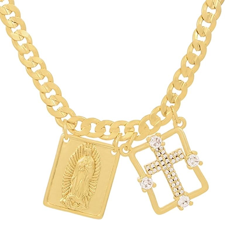 

Chokers ZHINI Punk 14K Gold Chain Choker Necklace Unique Personality Geometric Square Hollow Pendant Necklaces For Women Jewelry