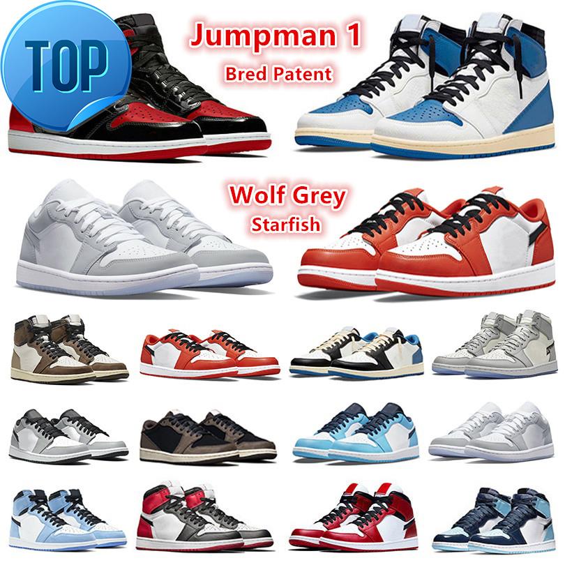 

Jumpman 1 Mens Basketball Shoes Low 1s Sneakers Bred Patent Travis Ts Reverse Mocha Fragment University Blue Unc Starfish Wolf Grey Men S, Item#42