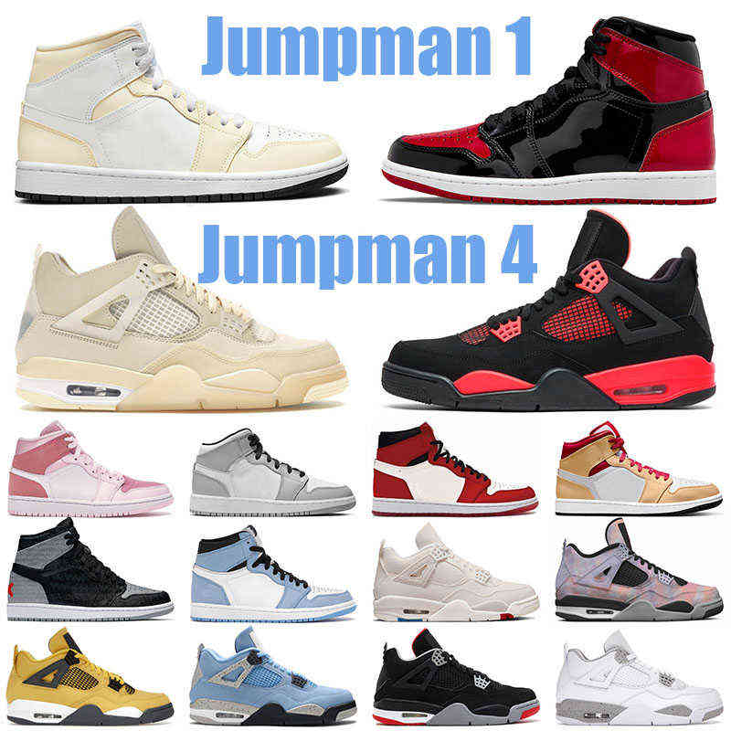 

Sell well 1 Jumpman Basketball Shoes Rebellionaire 4 Black Cat Women Trainers 1s Georgetown Bred Patent 4s Sports Red Thunder White Oreo Men, A25 dios 36-46