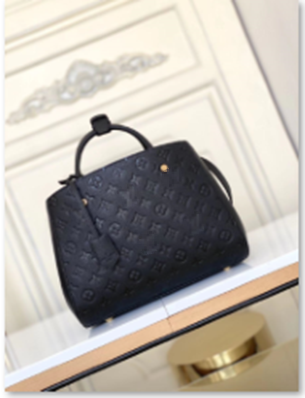 

Top Quality Handbgs Women Leather Embossing Shoulder Bags Luxury Designer Handbag Purse Messenger Bags M41053, Black