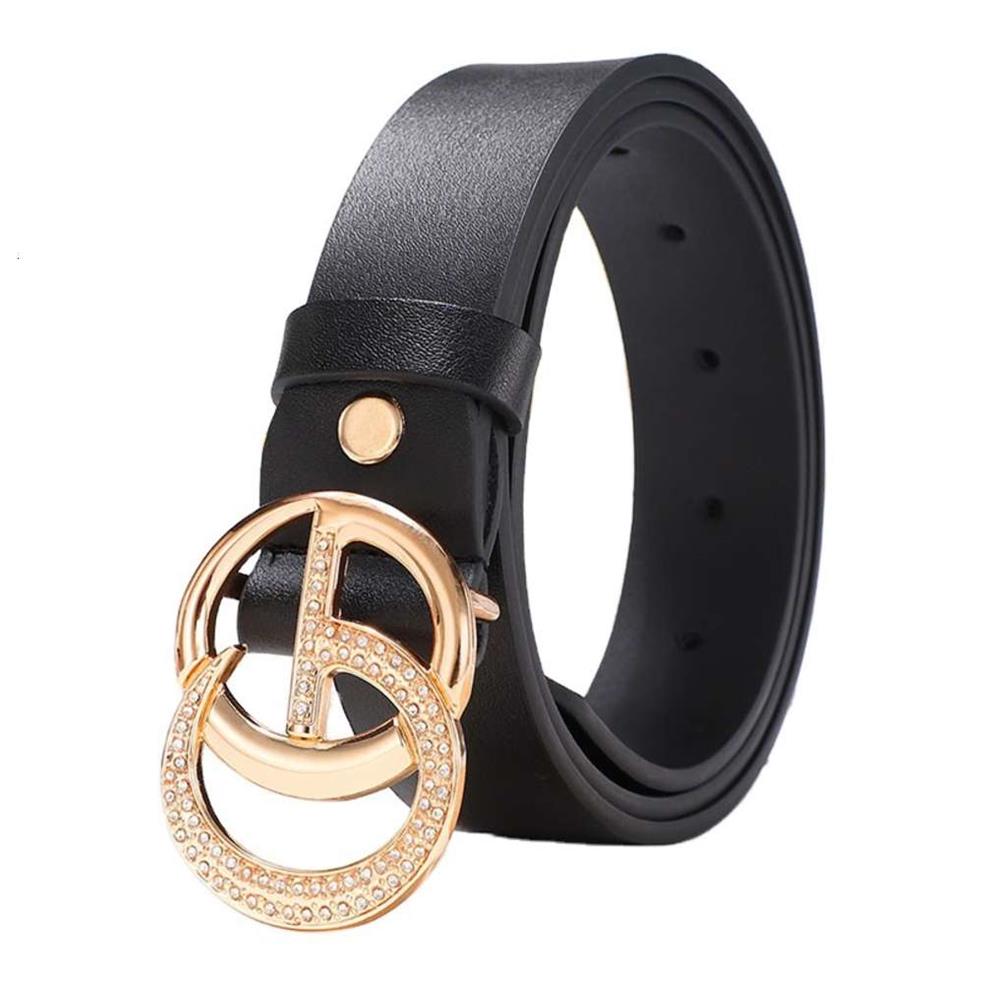 

OEM Cinturones Ceinture Femme Belts Cintos Famous Brands Women Mujer Cinto Feminino De Rhinestone Designer Genuine Leather Belts2518, Black