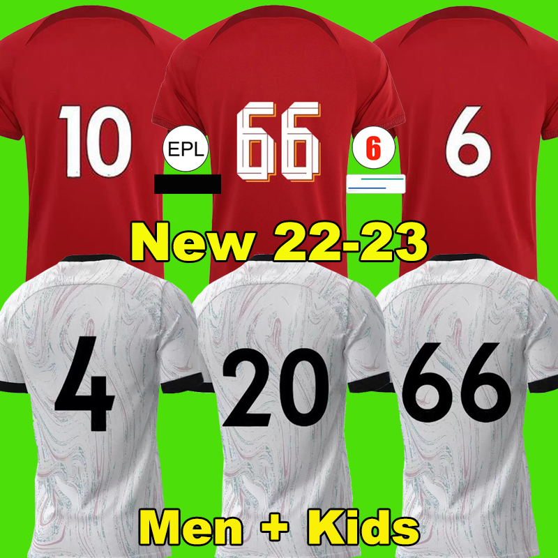 

21 22 23 season home away 3rd RED YELLOW soccer jerseys 2022 2021 2023 Mohamed Diogo Luis DIaz football shirts men kids kits uniforms, 2223 home