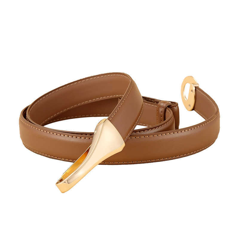 

TopSelling Ladies Buckle Belt Classic luxury Leather belts women's dress thin waistband genuine leather girdle, As the picture