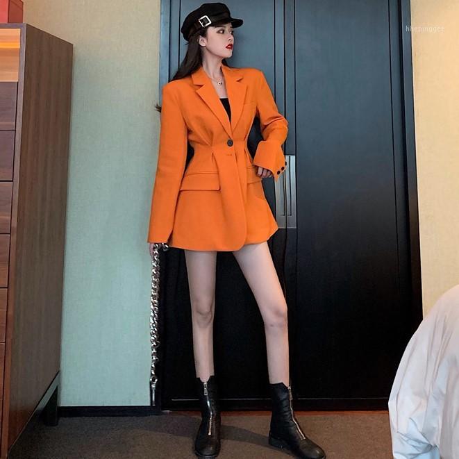 

High Waist Sexy Women Slim Bodycon Lapel Blazers Double Breasted Belt Long Sleeve Deep V-neck Dress Coat Jacket Outwear Fall, Fuchsia