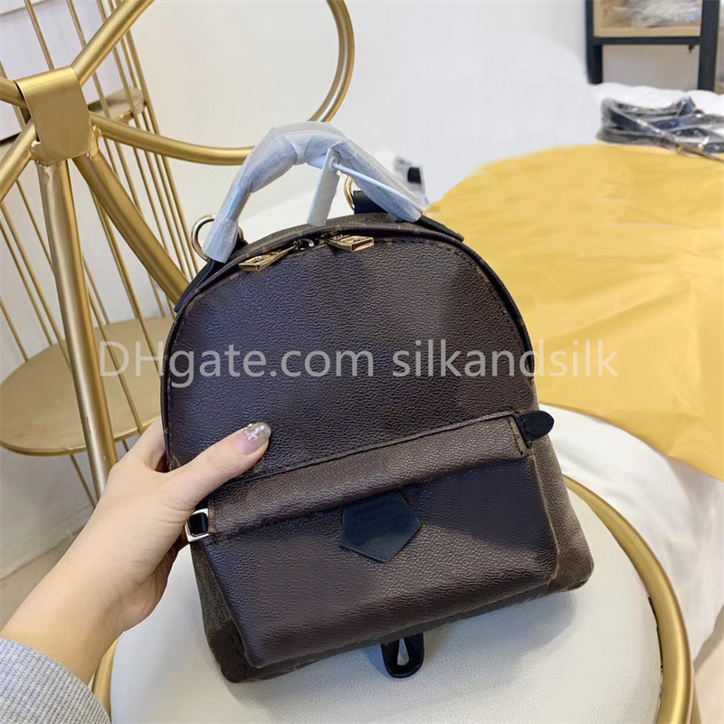 

Luxury Designer Backpack High Quality Handbag European and American Fashion Student High Capacity Women's Travel Bag Vintage Floral Letter Printed School Bags, Brown