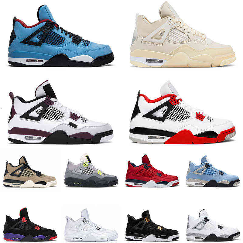 

Cactus Jack 4 Outdoor Shoes 4s University Blue Black Cat Fire Red Mens Womens Trainer Sports Sneakers, # 5