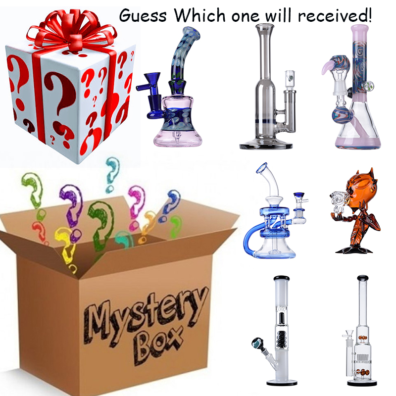 

Ready To Ship Mystery Box Surprise Blined Box Multi Styles Hookahs Bangers Water Glass bong Smoking Accessories Perc Percolator Pipes Oil Rig Dab Rigs