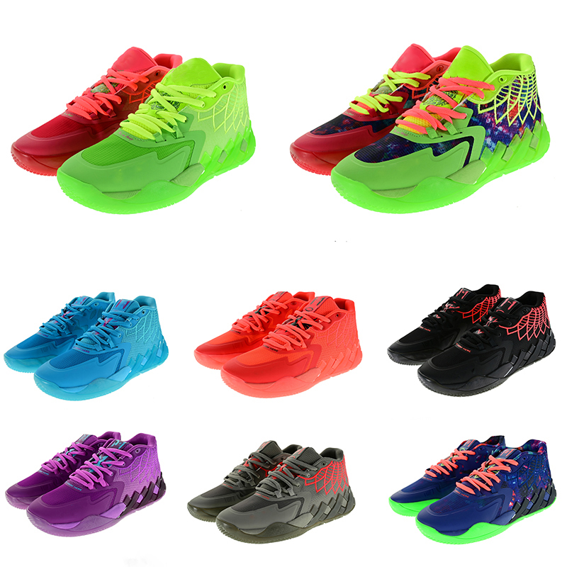 

LaMelo Balls MB.01 Collaboration Basketball Shoes White Silver UFO Cat Galaxy Queen Buzz City Purple Glimmer Blue Atoll Red Blast Grey Fiery Red Trainers, #3