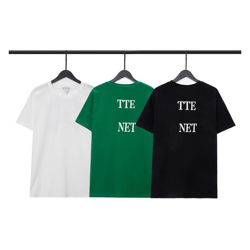 

Designer Mens High Quality T Shirt Tops Letter Print Round Neck Short Sleeve Fashion Men Women Lovers luxury T-shirts Tees Black White Green Tee SIZE -XXL